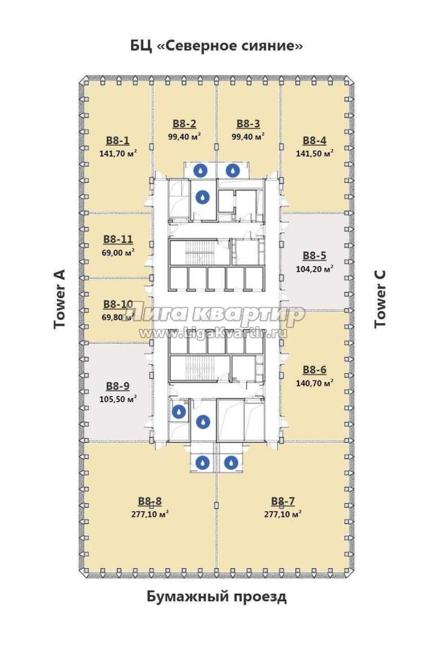 Офис, купить за 73 048 800, Москва, Савеловская, Бумажный проезд, 19,  объявление 7632